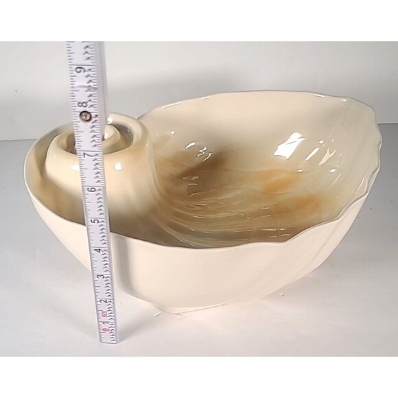 Vintage Melamine Seashell Serving bowl Beachy Coastal 80's - Picture 9 of 10